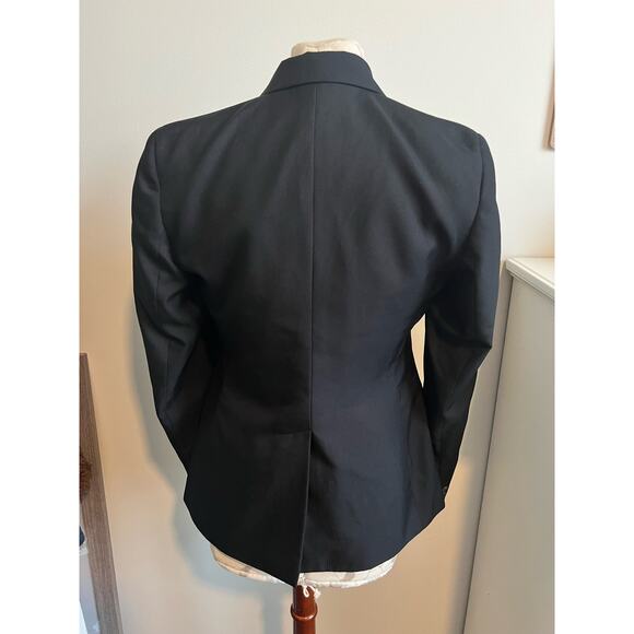 Linden Grey Women's Classic Black Button Up Blazer Regular Size 2 - Picture 4 of 10